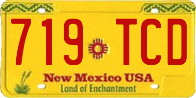 NM license plate 719TCD