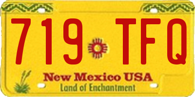 NM license plate 719TFQ