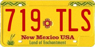 NM license plate 719TLS