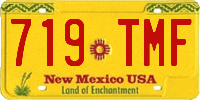 NM license plate 719TMF