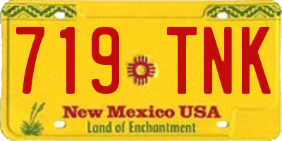 NM license plate 719TNK