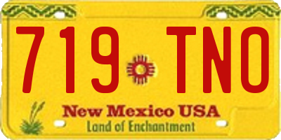 NM license plate 719TNO