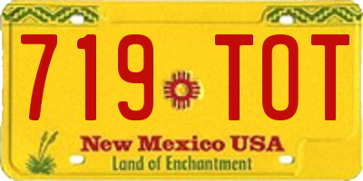 NM license plate 719TOT