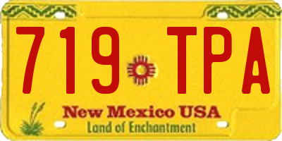 NM license plate 719TPA