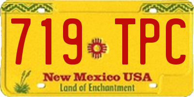 NM license plate 719TPC