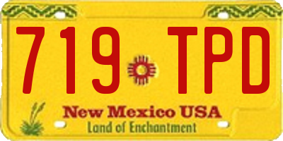 NM license plate 719TPD