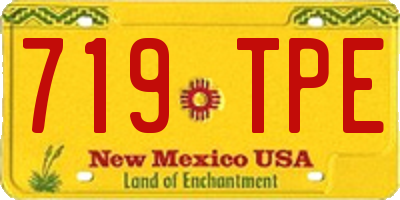 NM license plate 719TPE