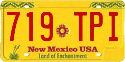 NM license plate 719TPI