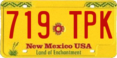 NM license plate 719TPK