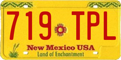 NM license plate 719TPL