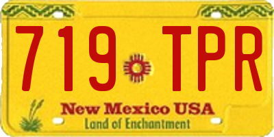 NM license plate 719TPR