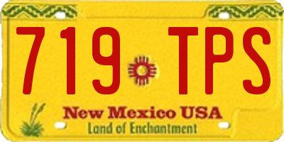 NM license plate 719TPS