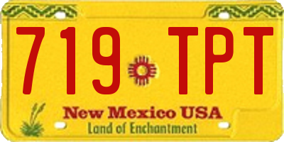 NM license plate 719TPT