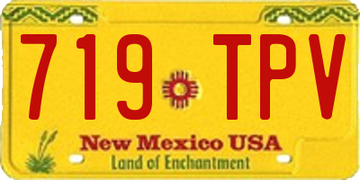 NM license plate 719TPV