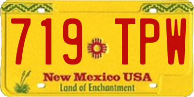 NM license plate 719TPW