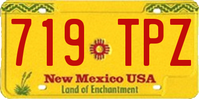 NM license plate 719TPZ