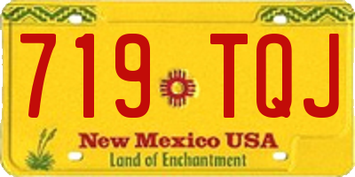 NM license plate 719TQJ