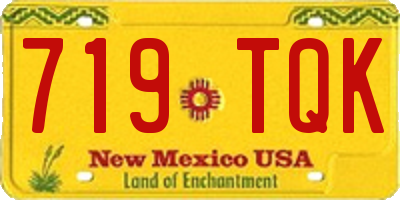 NM license plate 719TQK