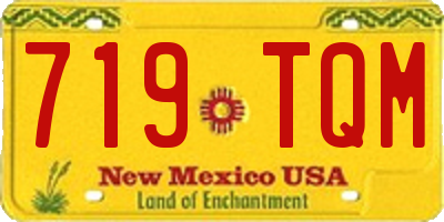 NM license plate 719TQM