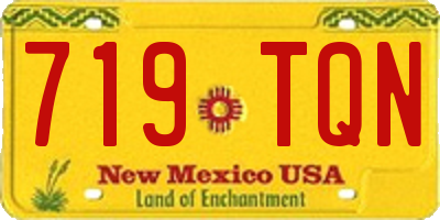 NM license plate 719TQN