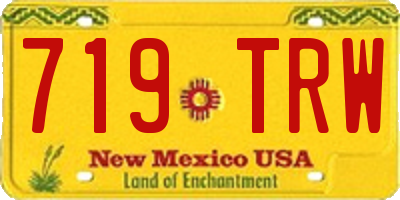 NM license plate 719TRW