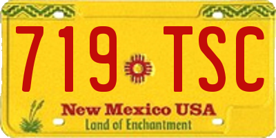 NM license plate 719TSC