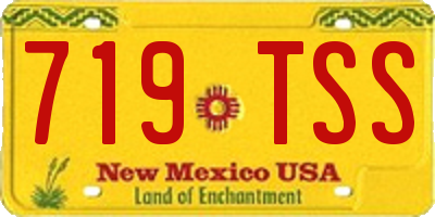 NM license plate 719TSS