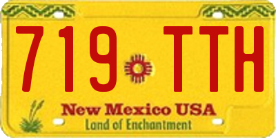 NM license plate 719TTH