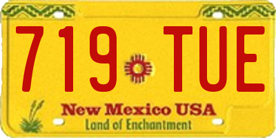 NM license plate 719TUE