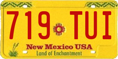 NM license plate 719TUI
