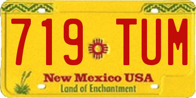 NM license plate 719TUM