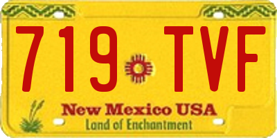 NM license plate 719TVF