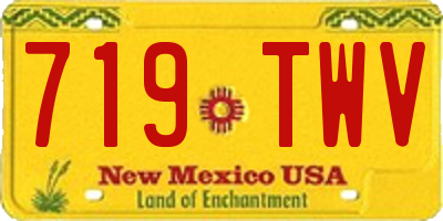 NM license plate 719TWV