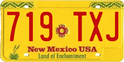 NM license plate 719TXJ