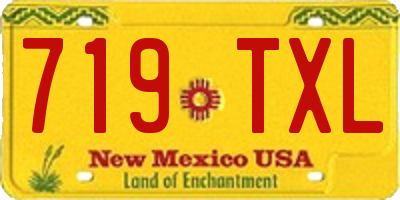 NM license plate 719TXL