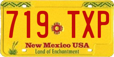 NM license plate 719TXP