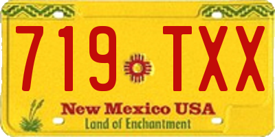 NM license plate 719TXX