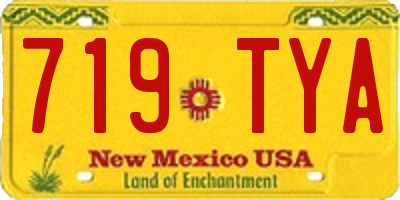 NM license plate 719TYA