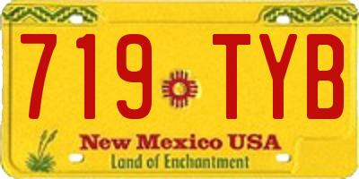 NM license plate 719TYB