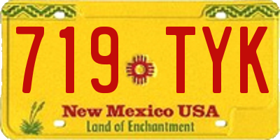 NM license plate 719TYK