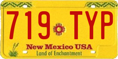 NM license plate 719TYP