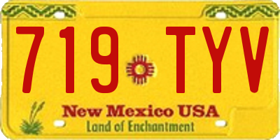 NM license plate 719TYV