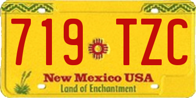 NM license plate 719TZC