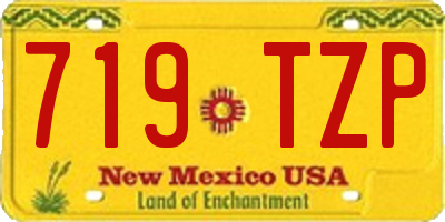 NM license plate 719TZP