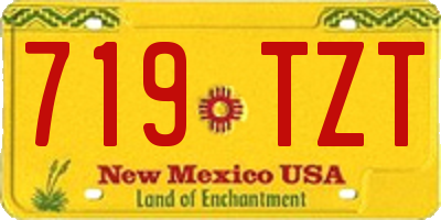 NM license plate 719TZT