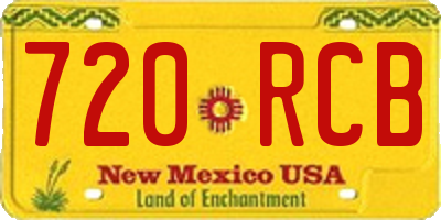 NM license plate 720RCB