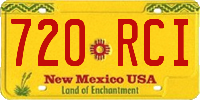 NM license plate 720RCI