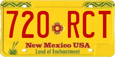 NM license plate 720RCT