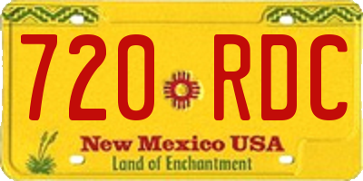 NM license plate 720RDC