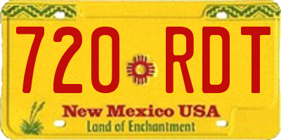 NM license plate 720RDT